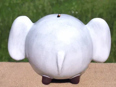 Tirelire éléphant en terre cuite — Vorschaubild 2