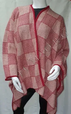 Ruana "Manteau" — Rouge — Miniature 1