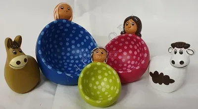 Crèche Bougeoir Multicolore en Céramique — Miniature 2