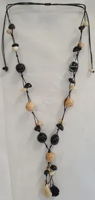 Collier Tagua Graines Couleurs Naturelles — Miniatura 1