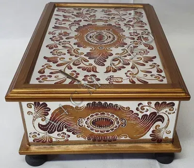 Coffre Miroir Sevilla Rouge, Verre peint Miroir — Vorschaubild 2