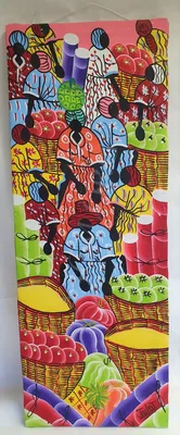 Peinture Jour de Marché Haïti
