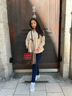 Chemisier Oidiaa Camel en Coton