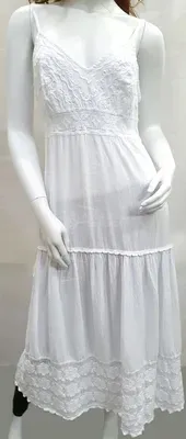 Robe Verano Blanche sans manche coton — Thumbnail 5