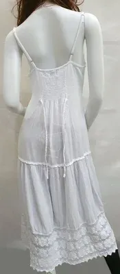 Robe Verano Blanche sans manche coton — Thumbnail 6