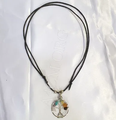 Petit Collier Arbre de Vie Pierres Naturelles