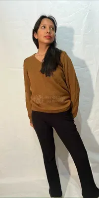 Pull Uni Gregoria Jaune 50% Alpaga — Vorschaubild 4