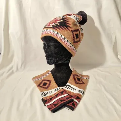 Bonnet Etnico Moutarde 50% Alpaga — Miniature 2