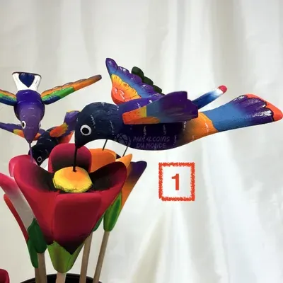 Colibri et Fleur en Balsa — Vorschaubild 5