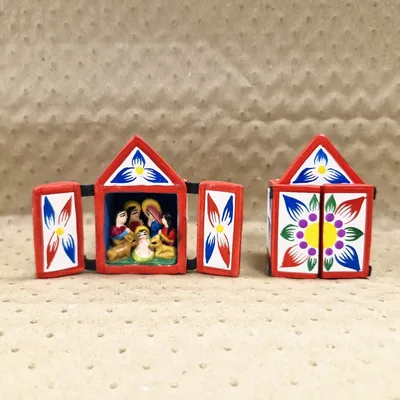 Retable Flores Crèche Pérou Petit Modèle