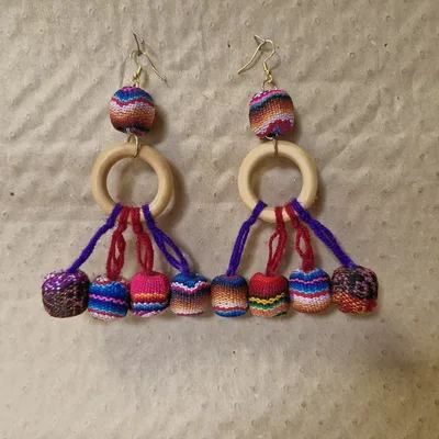 Boucles d'oreilles Traditionnelles du Pérou Mika