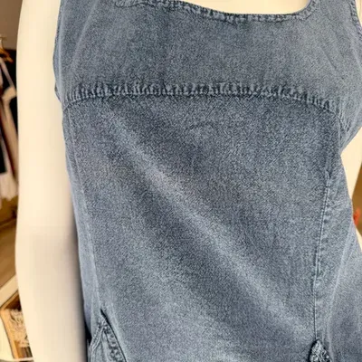 Robe Clea Bleu Jean sans manche coton — Vorschaubild 3