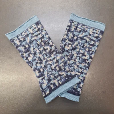 Mitaines Moro en Alpaga — Bleu