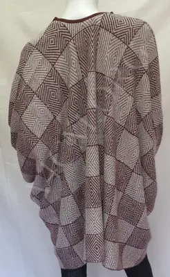 Ruana "Manteau" — Blanc — Vorschaubild 5