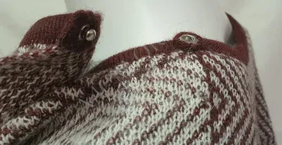 Ruana "Manteau" — Blanc — Vorschaubild 8