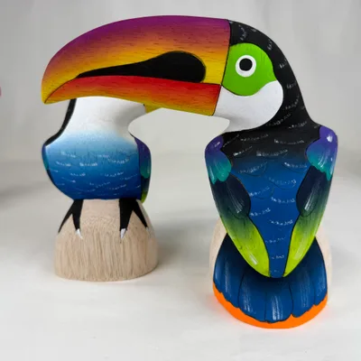 Toucan en Balsa 15 cm — n°5