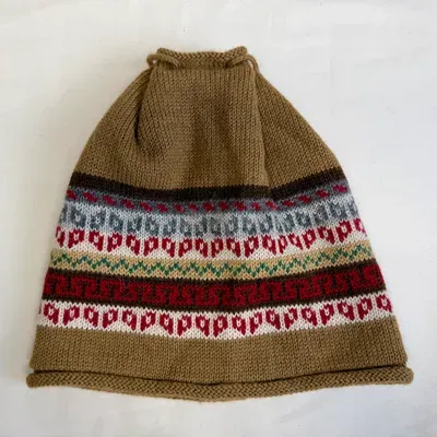 Bonnet-Tour de Cou Andino en Alpaga — Marron — Miniature 2