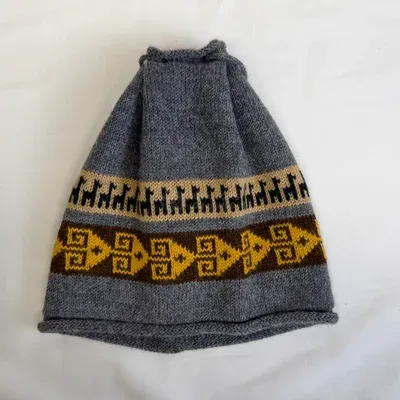 Bonnet-Tour de Cou Andino en Alpaga — Gris — Miniature 2
