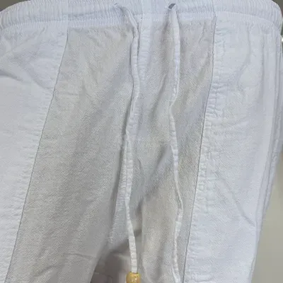 Pantalon en Coton du Pérou — Blanc — Miniature 4