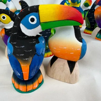 Toucans en Balsa 8 cm — n°5 — Thumbnail 1