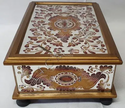 Coffre Miroir Sevilla, Verre peint Miroir — Rouge — Miniature 3