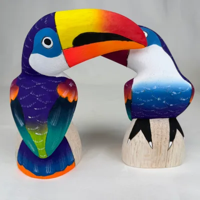 Toucan en Balsa 15 cm — n°3