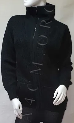 Blouson Mermoz Col Aviateur Uni 50% Alpaga — Noir