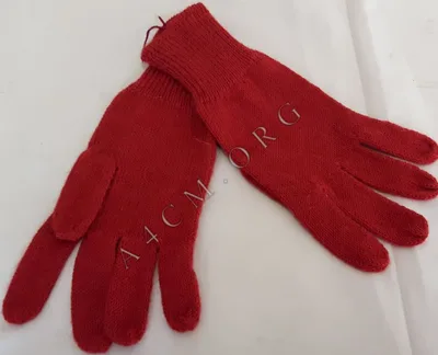 Gants Unis en Alpaga — Rouge