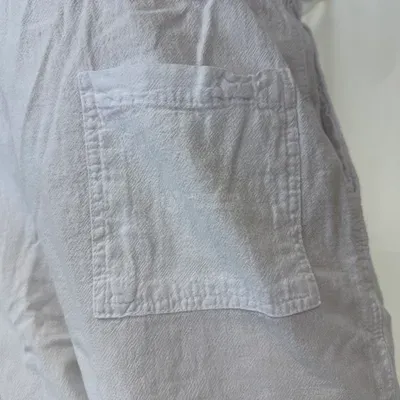 Pantalon en Coton du Pérou — Blanc — Miniature 5