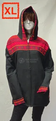 Blouson Apache Capuche Multicolore Acrylique — Thumbnail 5