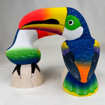 Toucan en Balsa 15 cm — n°4