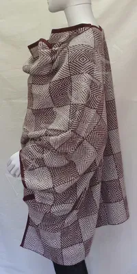 Ruana "Manteau" — Blanc — Vorschaubild 4