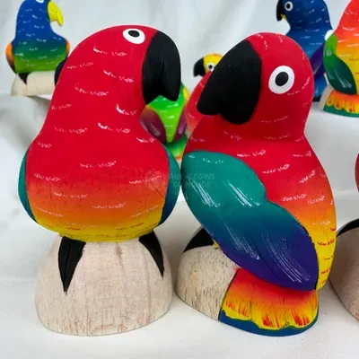 Perroquets en Balsa 8 cm — n°5 — Thumbnail 1