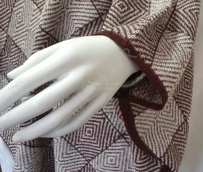 Ruana "Manteau" — Blanc — Vorschaubild 6
