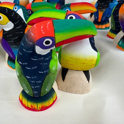 Toucans en Balsa 8 cm